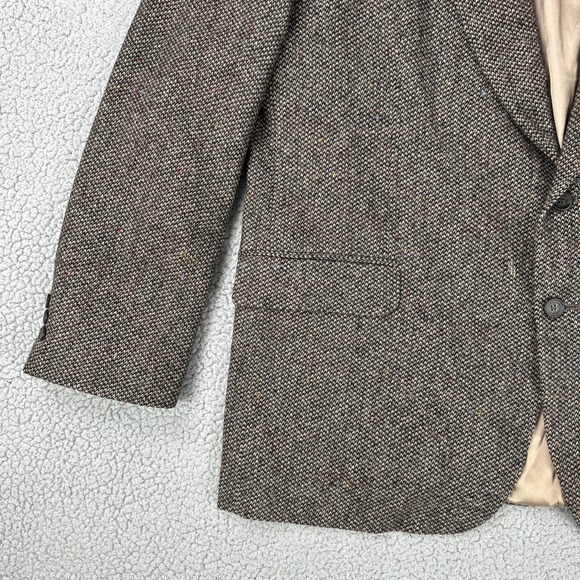 Alexander Lloyd Tweed Executive Blazer Men 48L Houndstooth Flecked Speckled Wool - Picture 14 of 16